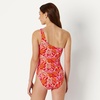 image:imageAmazon Essentials Womens OneShoulder OnePiece SwimsuitBright Poppy Red Folk Floral