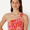 image:imageAmazon Essentials Womens OneShoulder OnePiece SwimsuitBright Poppy Red Folk Floral