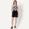 image:imageAmazon Essentials Womens OneShoulder OnePiece SwimsuitCream Black Floral
