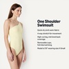 image:imageAmazon Essentials Womens OneShoulder OnePiece SwimsuitLight Yellow