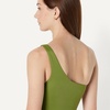 image:imageAmazon Essentials Womens OneShoulder OnePiece SwimsuitOlive