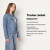 image:imageAmazon Essentials Womens RegularFit Denim Trucker JacketAuthentic Medium Wash