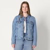 image:imageAmazon Essentials Womens RegularFit Denim Trucker JacketAuthentic Medium Wash