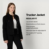 image:imageAmazon Essentials Womens RegularFit Denim Trucker JacketBlack