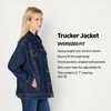 image:imageAmazon Essentials Womens RegularFit Denim Trucker JacketDark Midnight Wash