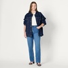 image:imageAmazon Essentials Womens RegularFit Denim Trucker JacketDark Midnight Wash