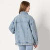 image:imageAmazon Essentials Womens RegularFit Denim Trucker JacketIced Light Wash
