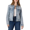 image:imageAmazon Essentials Womens RegularFit Denim Trucker JacketIced Light Wash