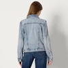 image:imageAmazon Essentials Womens RegularFit Denim Trucker JacketIced Light Wash
