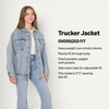 image:imageAmazon Essentials Womens RegularFit Denim Trucker JacketIced Light Wash