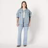 image:imageAmazon Essentials Womens RegularFit Denim Trucker JacketIced Light Wash