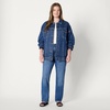 image:imageAmazon Essentials Womens RegularFit Denim Trucker JacketMedium Blue Vintage