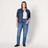 image:imageAmazon Essentials Womens RegularFit Denim Trucker JacketStone Dark Wash