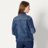 image:imageAmazon Essentials Womens RegularFit Denim Trucker JacketStone Dark Wash