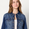 image:imageAmazon Essentials Womens RegularFit Denim Trucker JacketStone Dark Wash