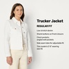 image:imageAmazon Essentials Womens RegularFit Denim Trucker JacketWhite