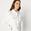 image:imageAmazon Essentials Womens RegularFit Denim Trucker JacketWhite
