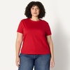 image:imageAmazon Essentials Womens RelaxedFit Cotton Crewneck TShirtRed