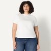 image:imageAmazon Essentials Womens RelaxedFit Cotton Crewneck TShirtWhite