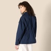 image:imageAmazon Essentials Womens RelaxedFit Dropped Shoulder Midweight Cotton Twill JacketNavy