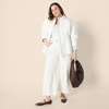 image:imageAmazon Essentials Womens RelaxedFit Dropped Shoulder Midweight Cotton Twill JacketWhite