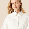 image:imageAmazon Essentials Womens RelaxedFit Dropped Shoulder Midweight Cotton Twill JacketWhite