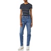 image:imageAmazon Essentials Womens SlimFit ShortSleeve Crewneck TShirt Pack of 2BlackNavyGreen  Horizontal Stripe