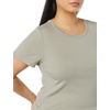 image:imageAmazon Essentials Womens SlimFit ShortSleeve Crewneck TShirt Pack of 2BlackSage Green