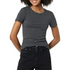 image:imageAmazon Essentials Womens SlimFit ShortSleeve Crewneck TShirt Pack of 2Charcoal HeatherTomato Red