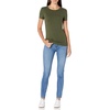 image:imageAmazon Essentials Womens SlimFit ShortSleeve Crewneck TShirt Pack of 2Dark OliveBlack