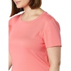 image:imageAmazon Essentials Womens SlimFit ShortSleeve Crewneck TShirt Pack of 2Navy Hot Pink