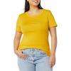image:imageAmazon Essentials Womens SlimFit ShortSleeve Crewneck TShirt Pack of 2WhiteGold
