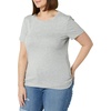 image:imageAmazon Essentials Womens SlimFit ShortSleeve Crewneck TShirt Pack of 2WhiteLight Grey Heather