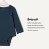 image:imageAmazon Essentials x Sofia Grainge Unisex Babies Long Sleeve Crew Neck BodysuitDark NavyIvoryLight Blue