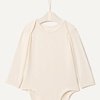 image:imageAmazon Essentials x Sofia Grainge Unisex Babies Long Sleeve Crew Neck BodysuitIvoryLight CamelStripe
