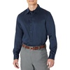 image:imageAmazon Essentials Mens Regular Fit Long Sleeve Wrinkle Resistant Stretch Dress ShirtNavy