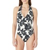 Cream Black Floral