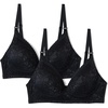 image:imageAmazon Essentials Womens Maternity amp Nursing Bra Lined All over Stretch Lace Pack of 2Black