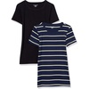 Black/Navy/Green  Horizontal Stripe