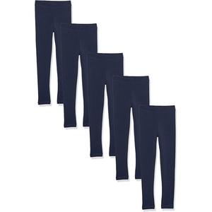 image:imageAmazon Essentials Girls Cotton Stretch Leggings Multipacks5pack Navy