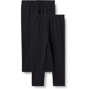 image:imageAmazon Essentials Girls Cotton Stretch Leggings MultipacksBlack