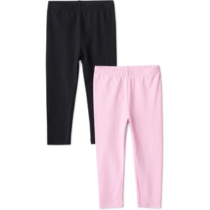 image:imageAmazon Essentials Girls Cotton Stretch Leggings MultipacksBlack Pink