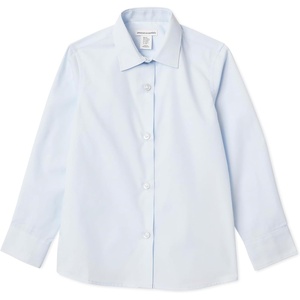 image:imageAmazon Essentials Girls Regular Fit Easy Iron Long Sleeve School ShirtsCornflower Blue