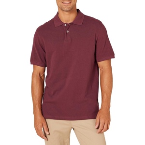 image:imageAmazon Essentials Mens SlimFit ShortSleeve Cotton Pique Polo ShirtPort