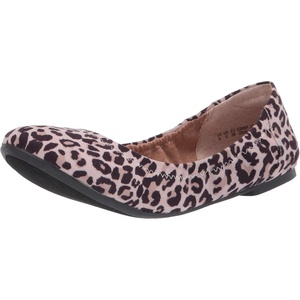 image:imageAmazon Essentials Womens Belice Comfortable SlipOn Ballet Flats ShoesPink Leopard