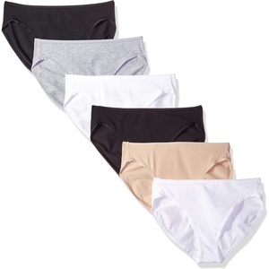 image:imageAmazon Essentials Womens Cotton Stretch HighCut Bikini PantyBlackCamelGrey HeatherWhite