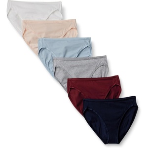 image:imageAmazon Essentials Womens Cotton Stretch HighCut Bikini PantyCool ColorsWarm Shades