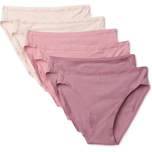 image:imageAmazon Essentials Womens Cotton Stretch HighCut Bikini PantyDusty RoseRosePale Pink