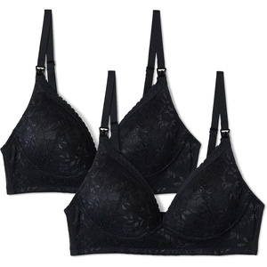 image:imageAmazon Essentials Womens Maternity amp Nursing Bra Lined All over Stretch Lace Pack of 2Black