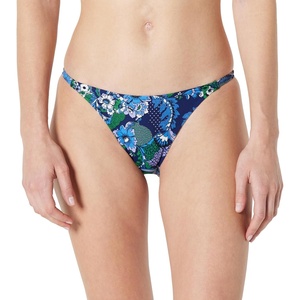 image:imageAmazon Essentials Womens NoTie String Swim Bikini BottomDeep Blue Paisley